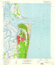 Fernandina Beach Florida Historical topographic map, 1:24000 scale, 7.5 X 7.5 Minute, Year 1958