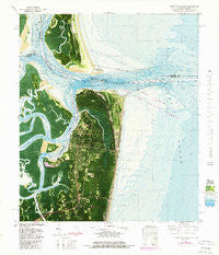 Fernandina Beach Florida Historical topographic map, 1:24000 scale, 7.5 X 7.5 Minute, Year 1981