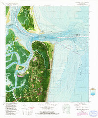 Fernandina Beach Florida Historical topographic map, 1:24000 scale, 7.5 X 7.5 Minute, Year 1981
