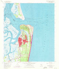 Fernandina Beach Florida Historical topographic map, 1:24000 scale, 7.5 X 7.5 Minute, Year 1958