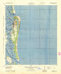 Fernandina Florida Historical topographic map, 1:62500 scale, 15 X 15 Minute, Year 1944