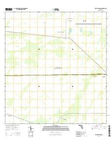 Fiftymile Bend Florida Current topographic map, 1:24000 scale, 7.5 X 7.5 Minute, Year 2015