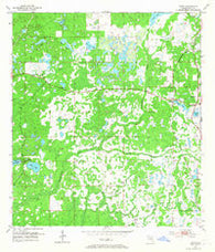 Fivay Florida Historical topographic map, 1:24000 scale, 7.5 X 7.5 Minute, Year 1954