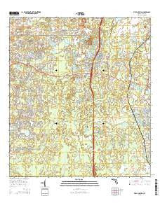 Fivay Junction Florida Current topographic map, 1:24000 scale, 7.5 X 7.5 Minute, Year 2015