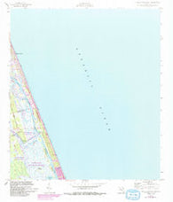 Flagler Beach East Florida Historical topographic map, 1:24000 scale, 7.5 X 7.5 Minute, Year 1956