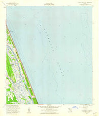 Flagler Beach East Florida Historical topographic map, 1:24000 scale, 7.5 X 7.5 Minute, Year 1956