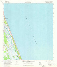 Flagler Beach East Florida Historical topographic map, 1:24000 scale, 7.5 X 7.5 Minute, Year 1956