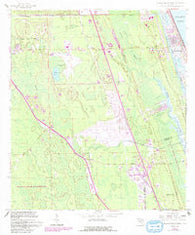 Flagler Beach West Florida Historical topographic map, 1:24000 scale, 7.5 X 7.5 Minute, Year 1956
