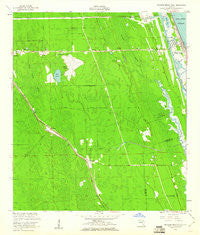 Flagler Beach West Florida Historical topographic map, 1:24000 scale, 7.5 X 7.5 Minute, Year 1956