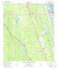 Flagler Beach West Florida Historical topographic map, 1:24000 scale, 7.5 X 7.5 Minute, Year 1956