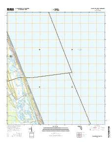Flagler Beach East Florida Current topographic map, 1:24000 scale, 7.5 X 7.5 Minute, Year 2015