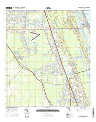 Flagler Beach West Florida Current topographic map, 1:24000 scale, 7.5 X 7.5 Minute, Year 2015