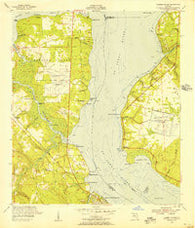 Fleming Island Florida Historical topographic map, 1:24000 scale, 7.5 X 7.5 Minute, Year 1952