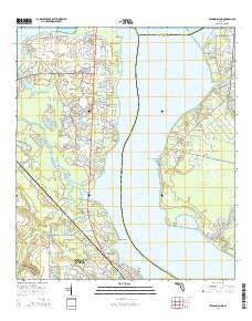 Fleming Island Florida Current topographic map, 1:24000 scale, 7.5 X 7.5 Minute, Year 2015