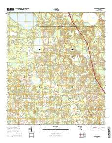 Flemington Florida Current topographic map, 1:24000 scale, 7.5 X 7.5 Minute, Year 2015