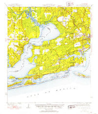 Fort Barrancas Florida Historical topographic map, 1:62500 scale, 15 X 15 Minute, Year 1941