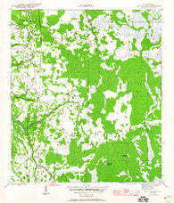 Fort Gadsden Florida Historical topographic map, 1:24000 scale, 7.5 X 7.5 Minute, Year 1945