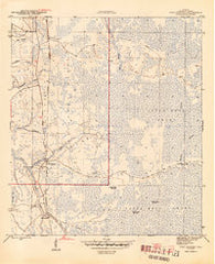 Fort Gadsden Florida Historical topographic map, 1:31680 scale, 7.5 X 7.5 Minute, Year 1945