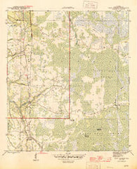 Fort Gadsden Florida Historical topographic map, 1:31680 scale, 7.5 X 7.5 Minute, Year 1945