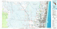 Fort Lauderdale Florida Historical topographic map, 1:100000 scale, 30 X 60 Minute, Year 1985