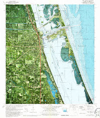 Fort Pierce Florida Historical topographic map, 1:24000 scale, 7.5 X 7.5 Minute, Year 1972