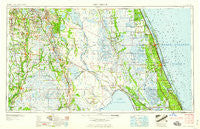 Fort Pierce Florida Historical topographic map, 1:250000 scale, 1 X 2 Degree, Year 1959