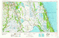 Fort Pierce Florida Historical topographic map, 1:250000 scale, 1 X 2 Degree, Year 1959