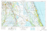 Fort Pierce Florida Historical topographic map, 1:250000 scale, 1 X 2 Degree, Year 1956