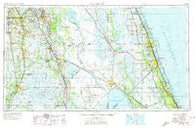 Fort Pierce Florida Historical topographic map, 1:250000 scale, 1 X 2 Degree, Year 1956