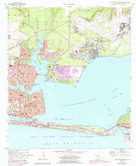 Fort Walton Beach Florida Historical topographic map, 1:24000 scale, 7.5 X 7.5 Minute, Year 1970
