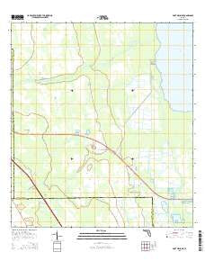 Fort Drum NE Florida Current topographic map, 1:24000 scale, 7.5 X 7.5 Minute, Year 2015