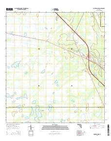 Fort Drum NW Florida Current topographic map, 1:24000 scale, 7.5 X 7.5 Minute, Year 2015