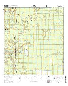 Fort Gadsden Florida Current topographic map, 1:24000 scale, 7.5 X 7.5 Minute, Year 2015
