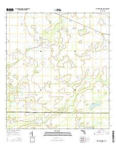 Fort Kissimmee NE Florida Current topographic map, 1:24000 scale, 7.5 X 7.5 Minute, Year 2015