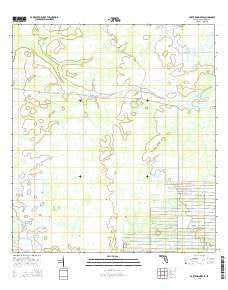 Fort Kissimmee SE Florida Current topographic map, 1:24000 scale, 7.5 X 7.5 Minute, Year 2015