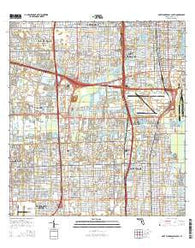 Fort Lauderdale South Florida Current topographic map, 1:24000 scale, 7.5 X 7.5 Minute, Year 2015