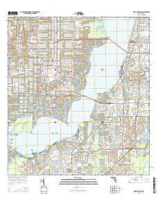 Fort Myers SW Florida Current topographic map, 1:24000 scale, 7.5 X 7.5 Minute, Year 2015