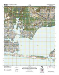Fort Walton Beach Florida Historical topographic map, 1:24000 scale, 7.5 X 7.5 Minute, Year 2012