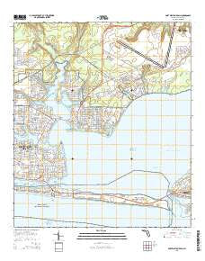 Fort Walton Beach Florida Current topographic map, 1:24000 scale, 7.5 X 7.5 Minute, Year 2015