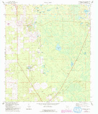 Fourmile Lake Florida Historical topographic map, 1:24000 scale, 7.5 X 7.5 Minute, Year 1968