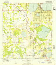 Frostproof Florida Historical topographic map, 1:24000 scale, 7.5 X 7.5 Minute, Year 1953