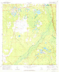 Ft McCoy Florida Historical topographic map, 1:24000 scale, 7.5 X 7.5 Minute, Year 1970