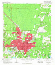 Gainesville East Florida Historical topographic map, 1:24000 scale, 7.5 X 7.5 Minute, Year 1966
