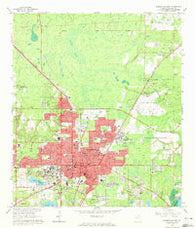Gainesville East Florida Historical topographic map, 1:24000 scale, 7.5 X 7.5 Minute, Year 1966