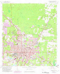 Gainesville East Florida Historical topographic map, 1:24000 scale, 7.5 X 7.5 Minute, Year 1966