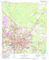 Gainesville East Florida Historical topographic map, 1:24000 scale, 7.5 X 7.5 Minute, Year 1966