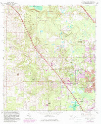 Gainesville West Florida Historical topographic map, 1:24000 scale, 7.5 X 7.5 Minute, Year 1966