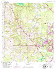 Gainesville West Florida Historical topographic map, 1:24000 scale, 7.5 X 7.5 Minute, Year 1966