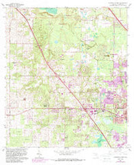Gainesville West Florida Historical topographic map, 1:24000 scale, 7.5 X 7.5 Minute, Year 1966