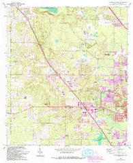 Gainesville West Florida Historical topographic map, 1:24000 scale, 7.5 X 7.5 Minute, Year 1966